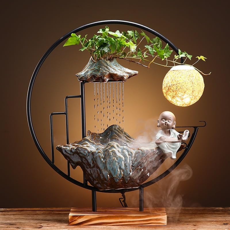 Indoor Fountain Tabletop Fountain for Home Office and Living Room Decor