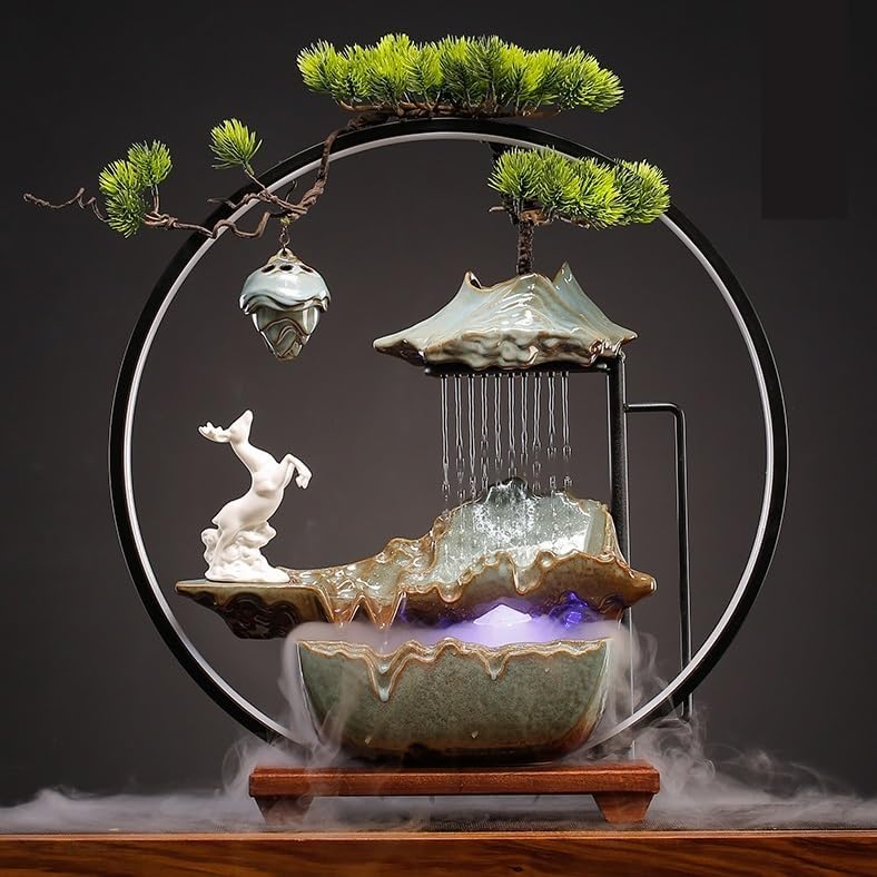 Chinese Zen Style Desktop Water Fountain Decor