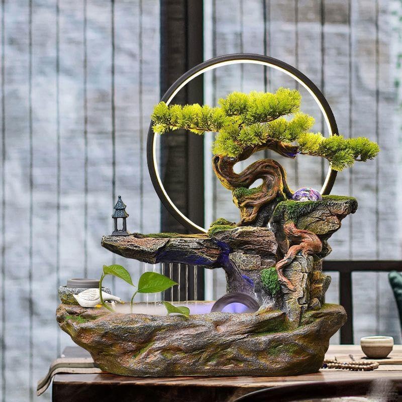 Elegant Rockery Fountain for Home Office Decor