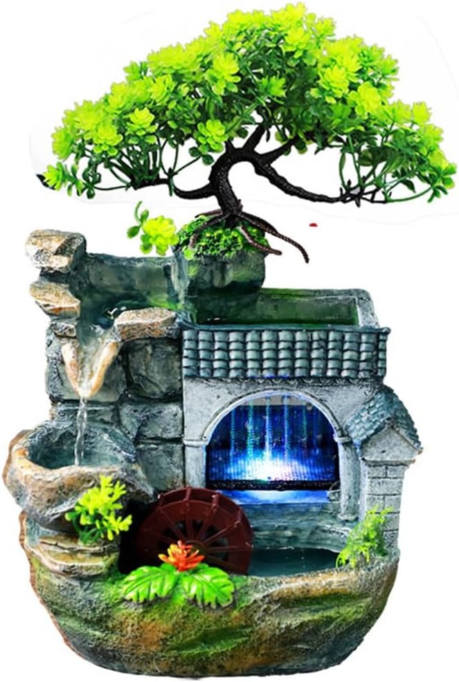 Mini Rockery Water Fountain Humidifier Decor
