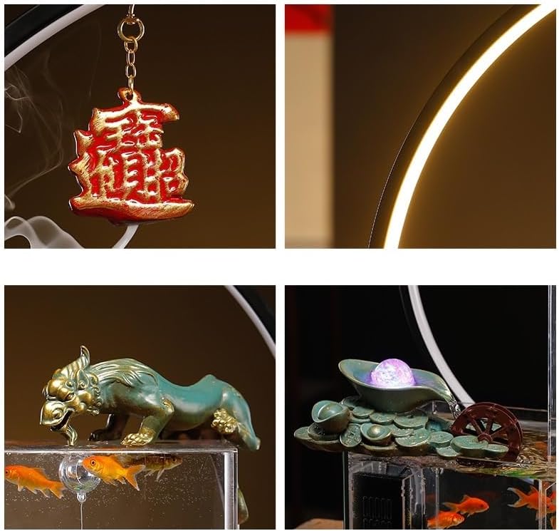 Modern Indoor Tabletop Water Fountain for Home Office Decor