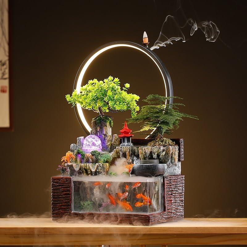 Elegant Indoor Fountain for Home Office and Living Room Decor