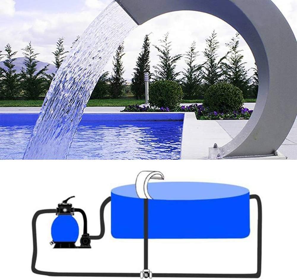 Stainless Steel Pool Fountain with Elegant Waterfall Design