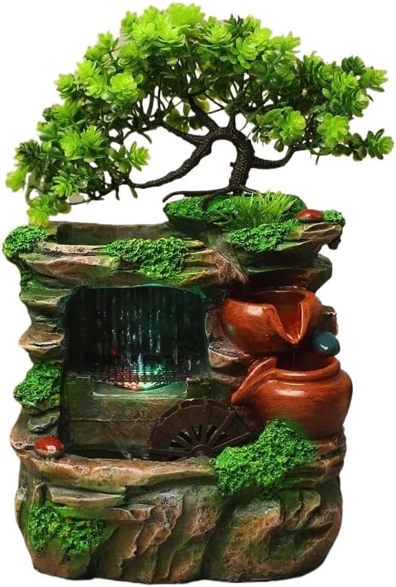 Resin Water Fountain Indoor Desktop Decor