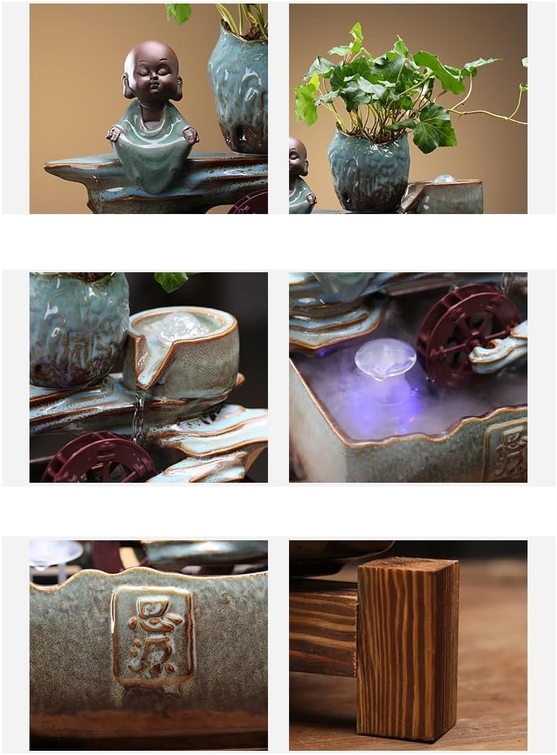 Indoor Ceramic Tabletop Fountain for Home Decor