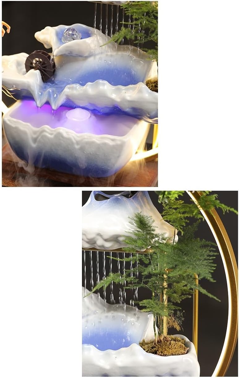 Creative Indoor Self-Circulating Water Fountain Ornament for Office and Living Room