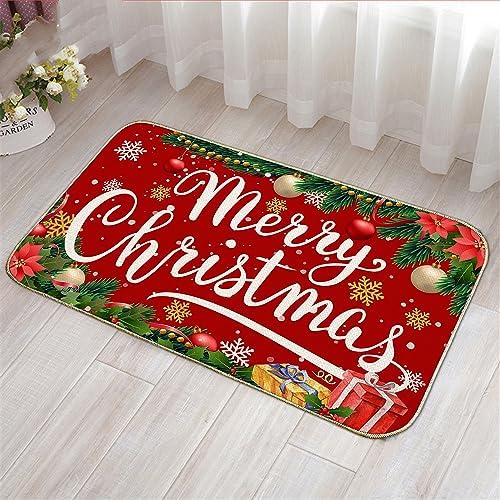 Unibyby Christmas Door Mat Outdoor 17x29 Inch