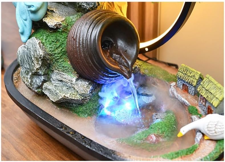 Chinese Style Rockery Water Fountain for Home Office Decor