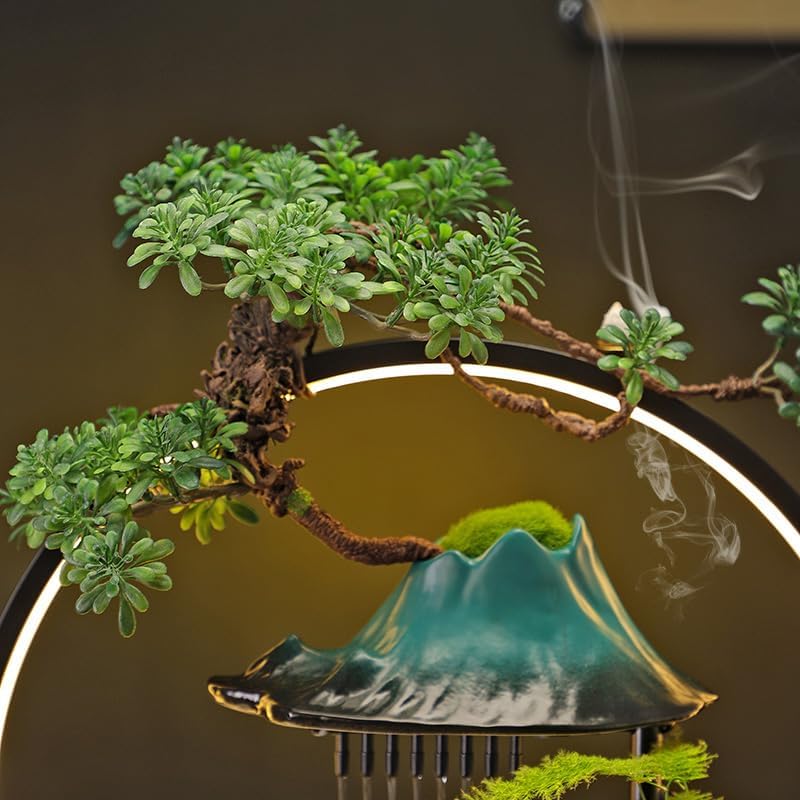 Water Fountain Indoor Tabletop Fountain Zen Waterfall Decoration