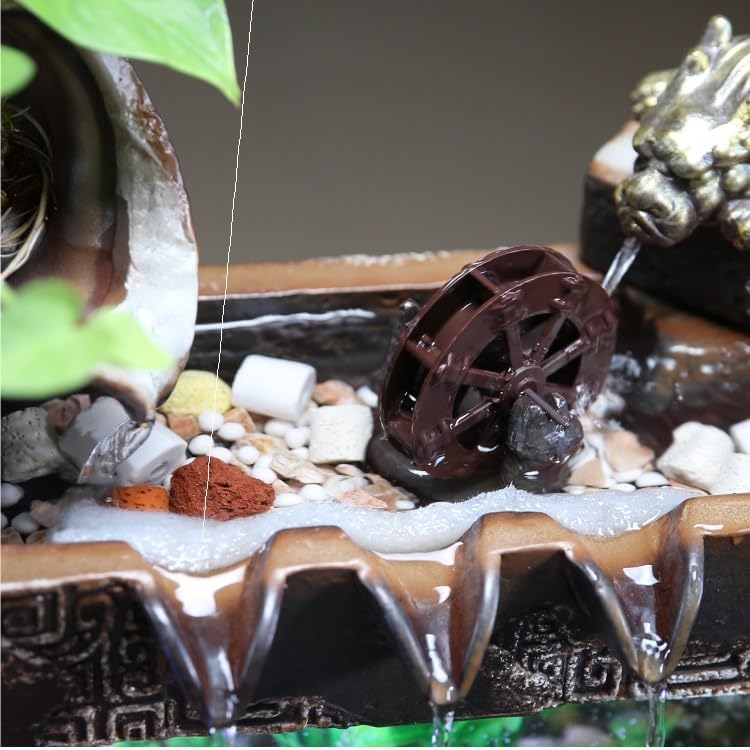Modern Indoor Water Fountain with Fish Tank Decoration