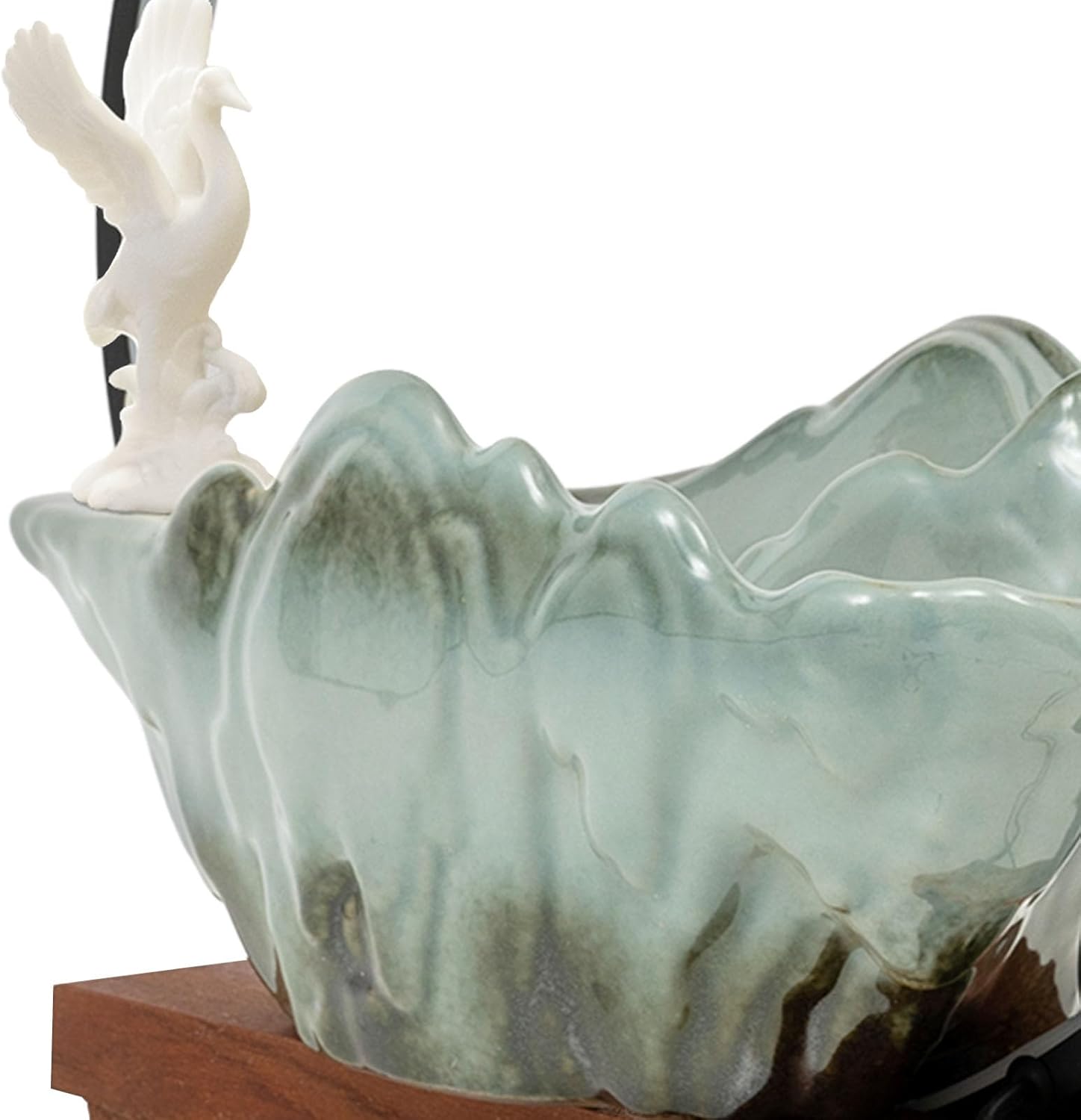 Charmy Deer Water Fountain with LED Light and Mist for Home Office Decor