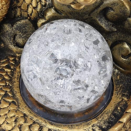 FOKH Tabletop Fountain with LED Light and Waterfall Sound