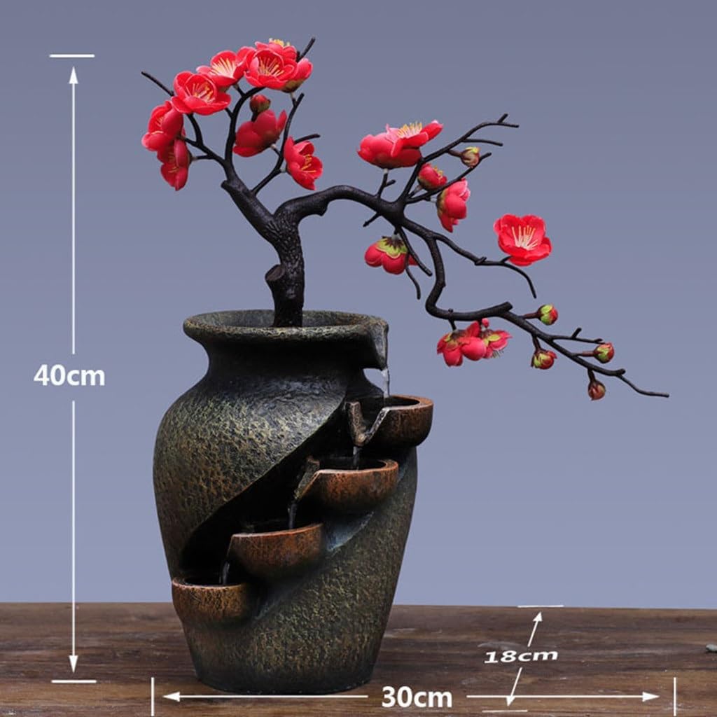 Rockery Water Fountain Living Room Decor Teahouse Desktop Ornament