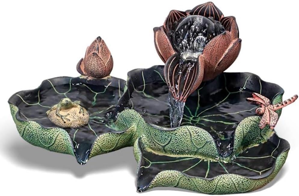 Elegant Lotus Desktop Fountain for Serenity and Decor