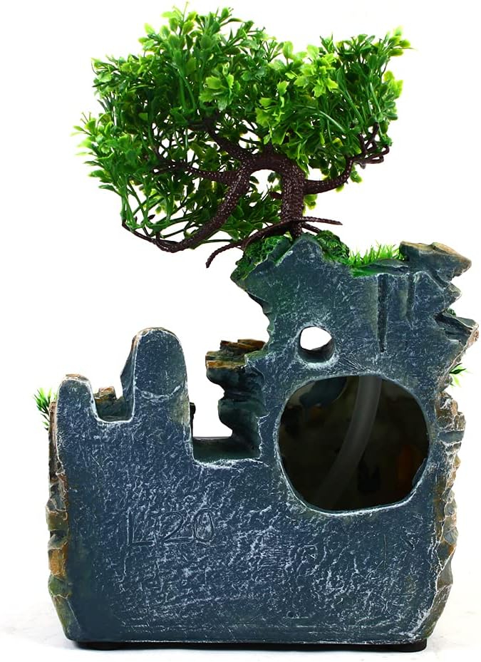 Tabletop Rockery Fountain with Waterfall Effect