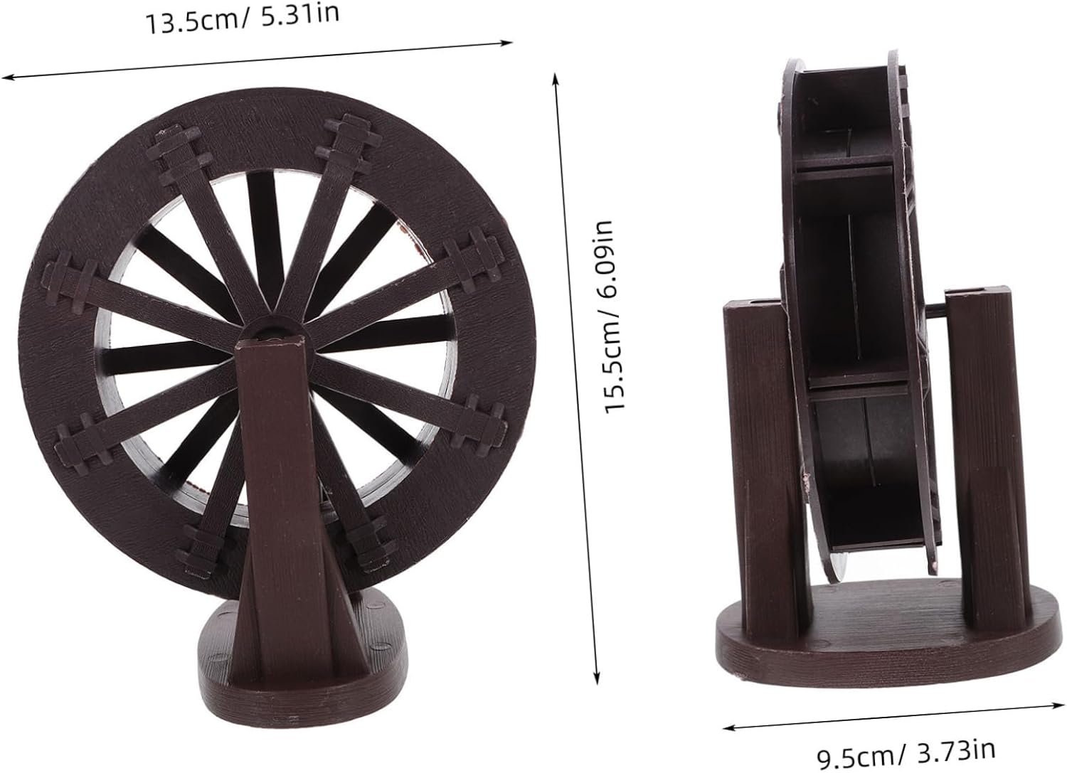 DIY Waterfall Fountain Water Wheel Accessory with Bracket for Indoor Zen Garden Home Office Decor