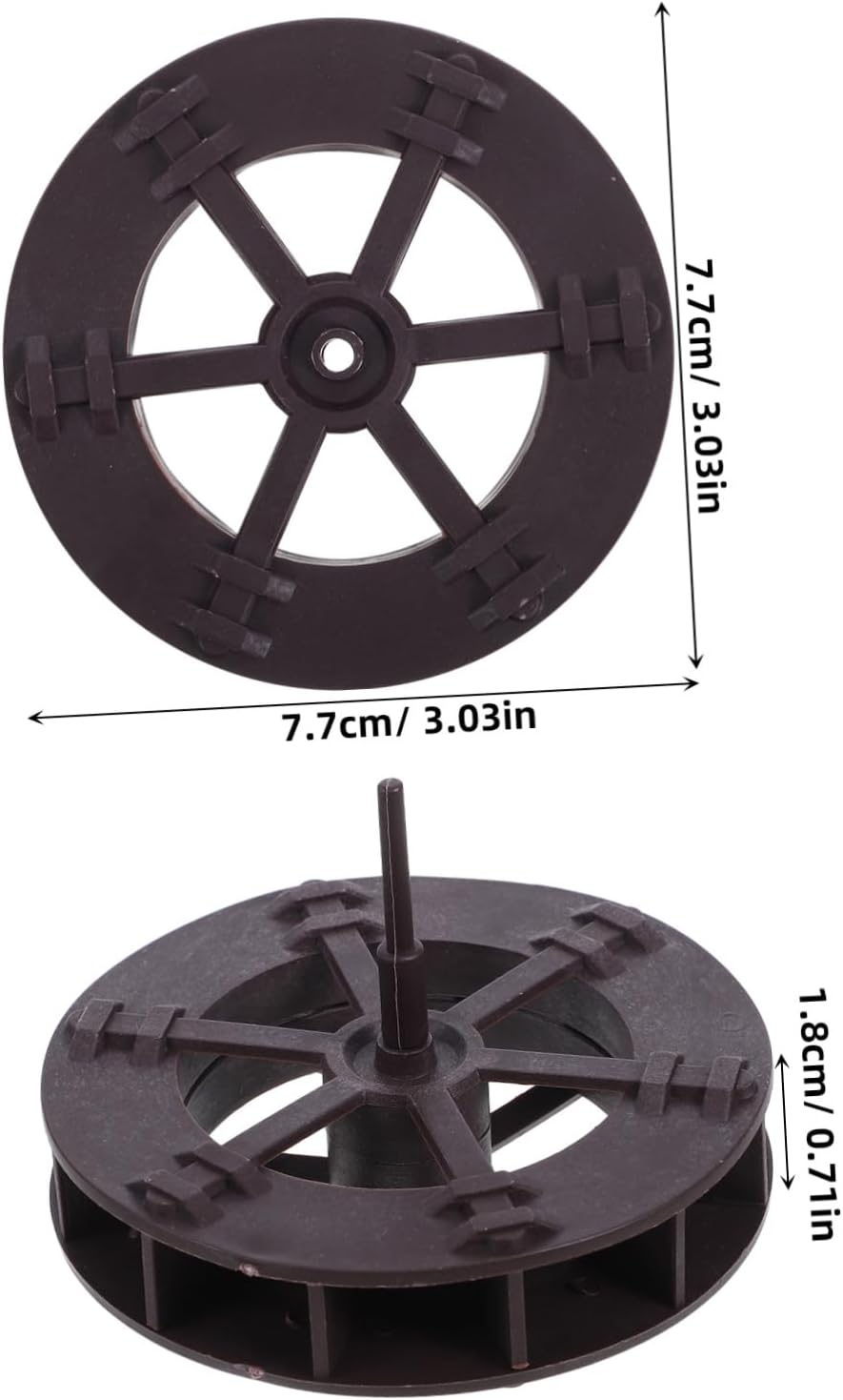 2pcs Micro Water Wheels for Mini Landscape Decorations