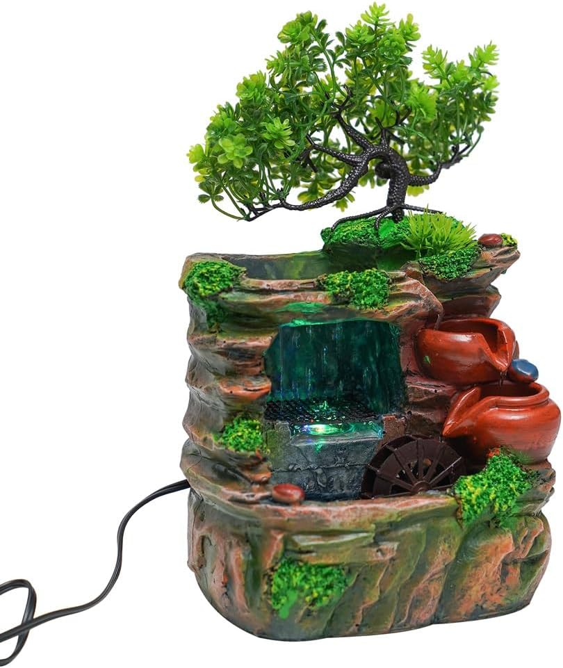 Indoor Relaxation Desktop Fountain Waterfall Zen Decor