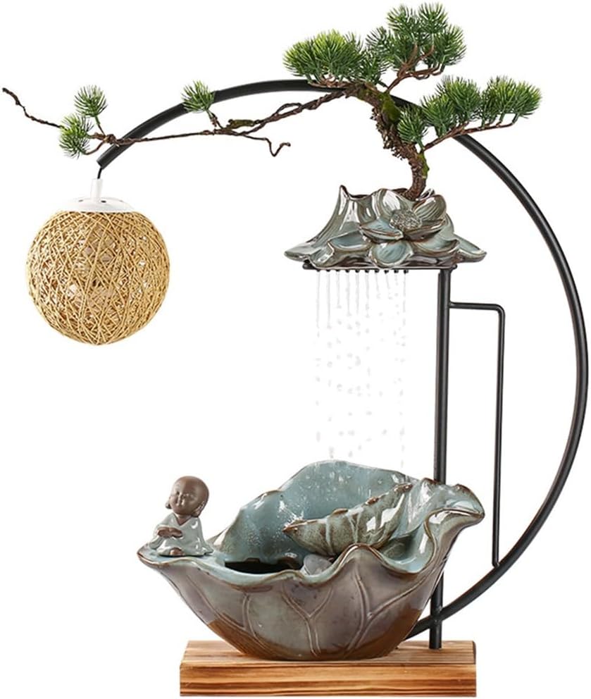 Ceramic Tabletop Fountain for Home Office Decor