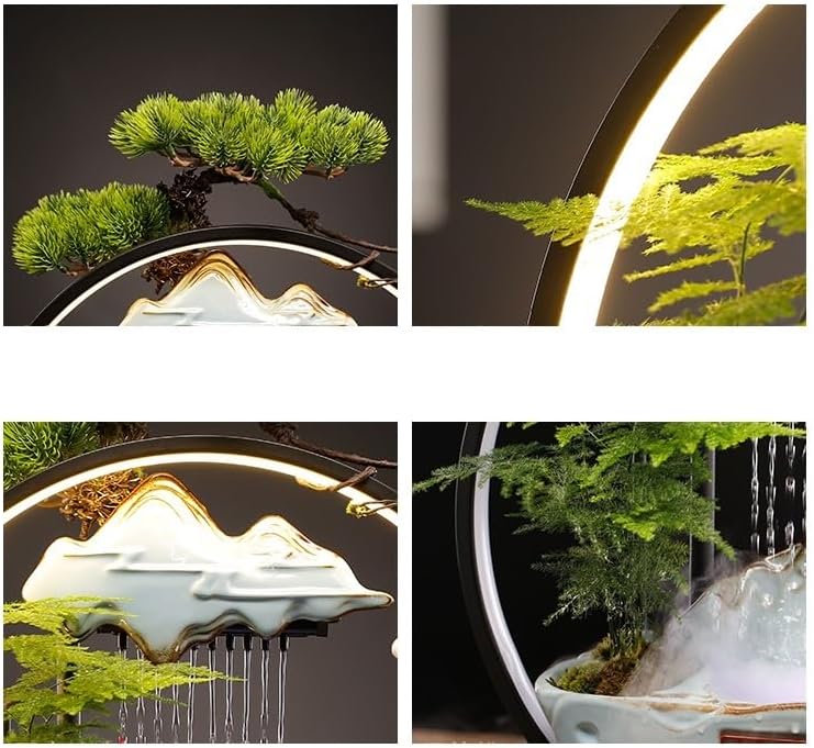 Tabletop Indoor Fountain with Circulating Water for Home Decor