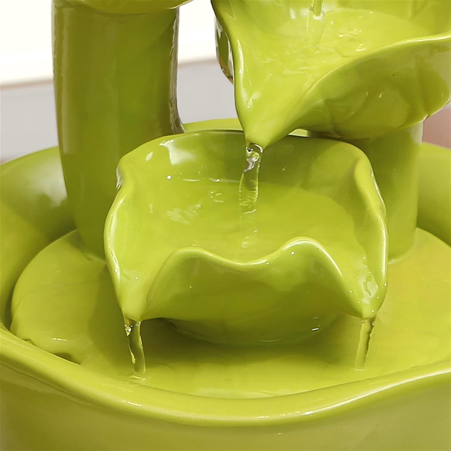 Indoor Water Fountain Tabletop Ceramic Fountain Decor