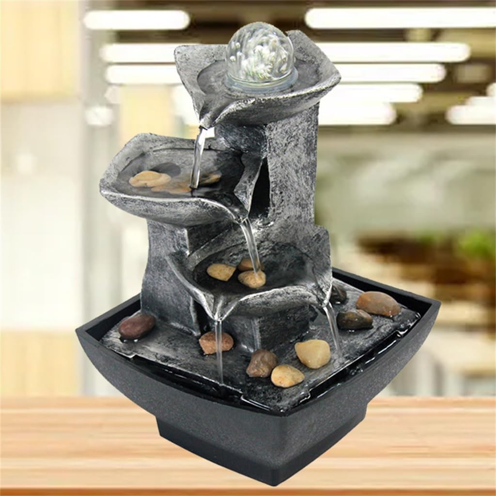 Water Fountain Desk Decor Iron Art Indoor Fountain