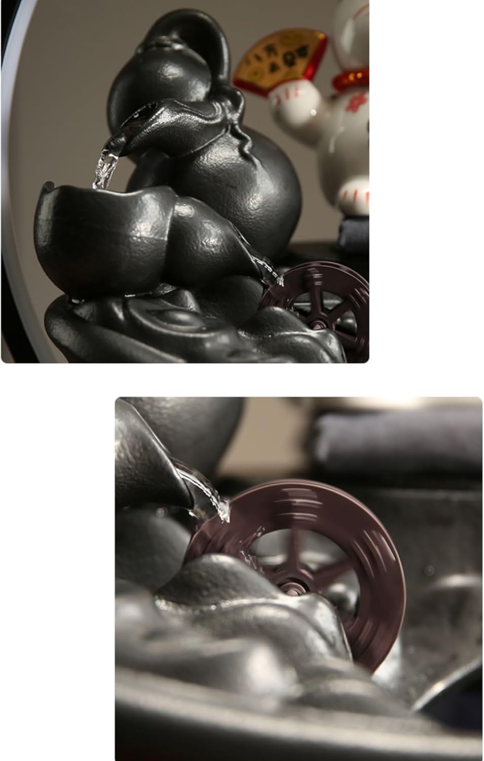 Indoor Tabletop Fountain with Water Circulation and Zen Design