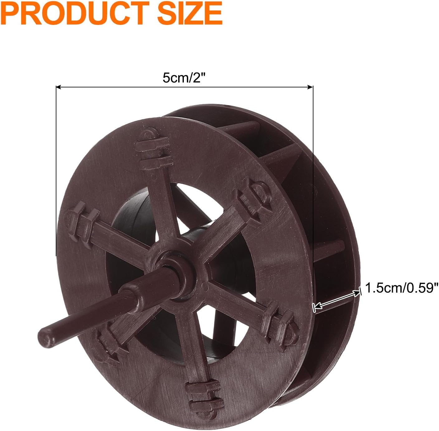 Uxcell 4 Pcs Fountain Water Wheel 2 Inch Decor