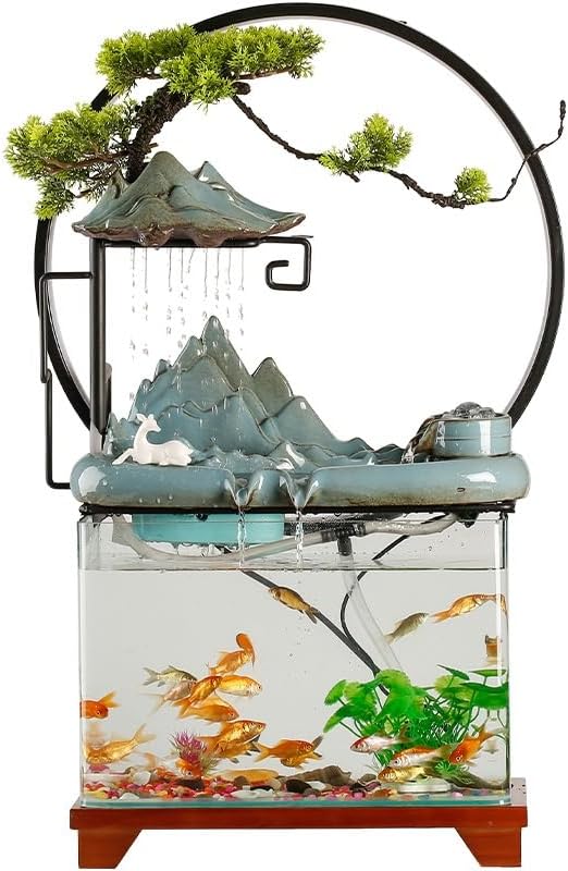 Indoor Fountain Tabletop Landscape Decor for Home Office
