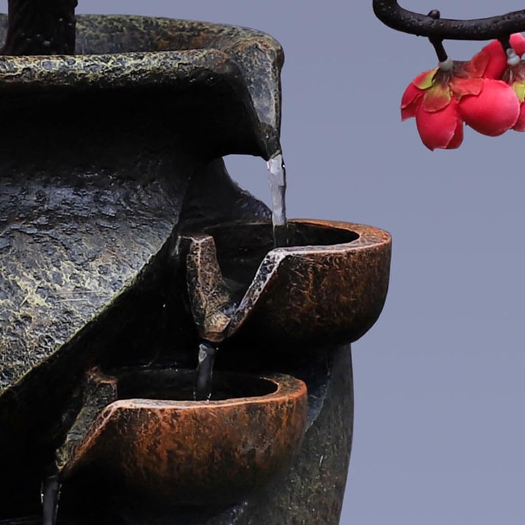 Rockery Water Fountain Living Room Decor Teahouse Desktop Ornament