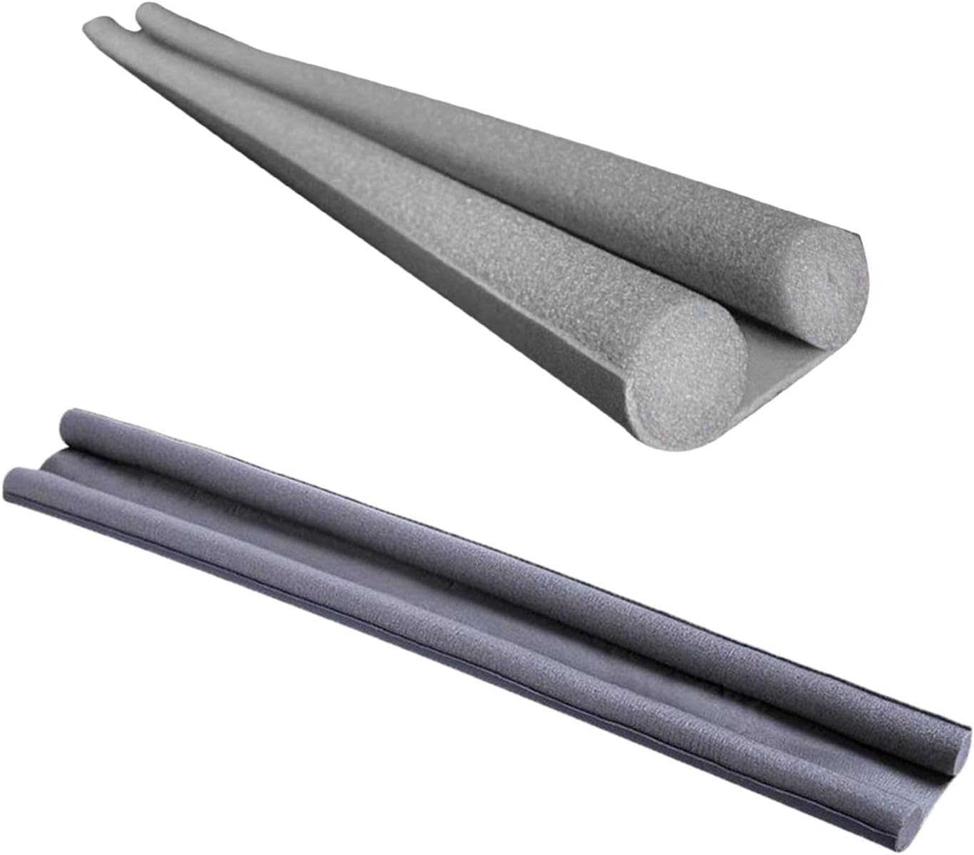 2pcs Gray Door Draft Stopper Soundproof Insulation Doorstop