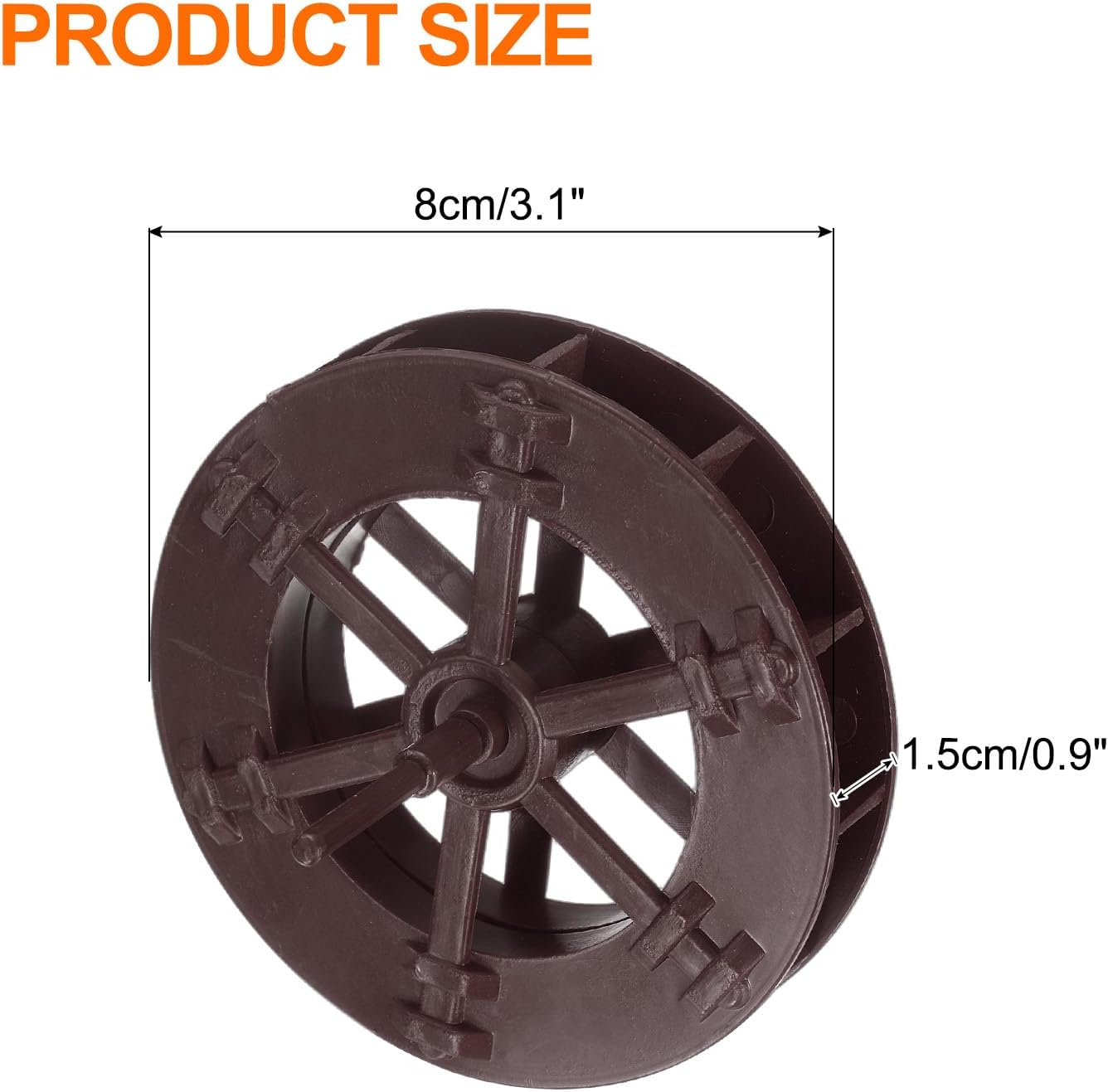 Uxcell 2 Pcs Fountain Water Wheel 31 Inch