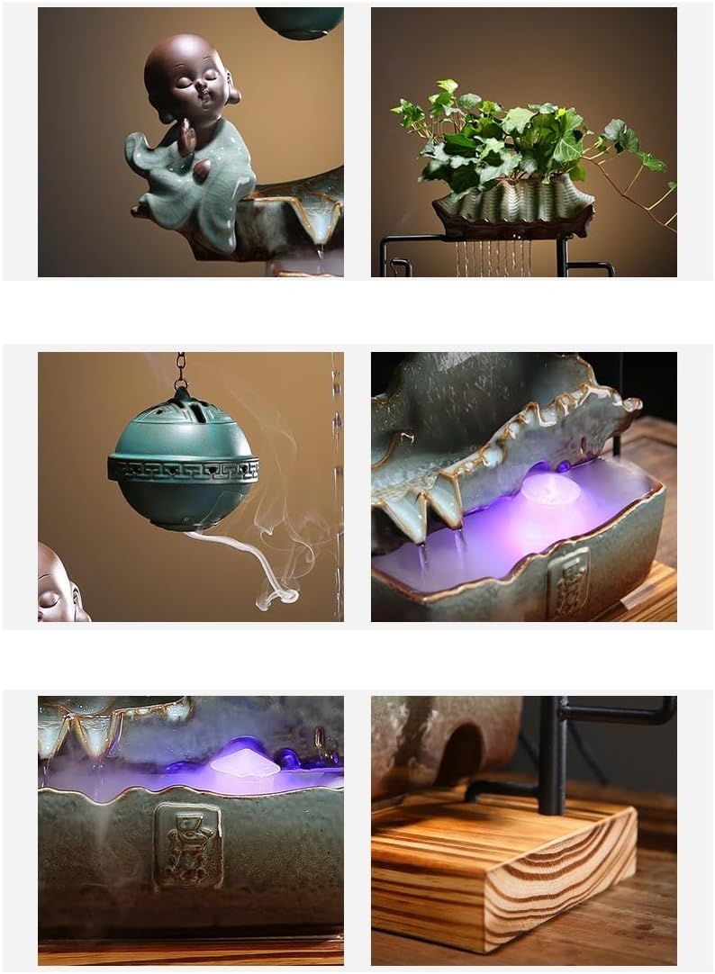 Chinese Style Tabletop Indoor Fountain With Humidifier