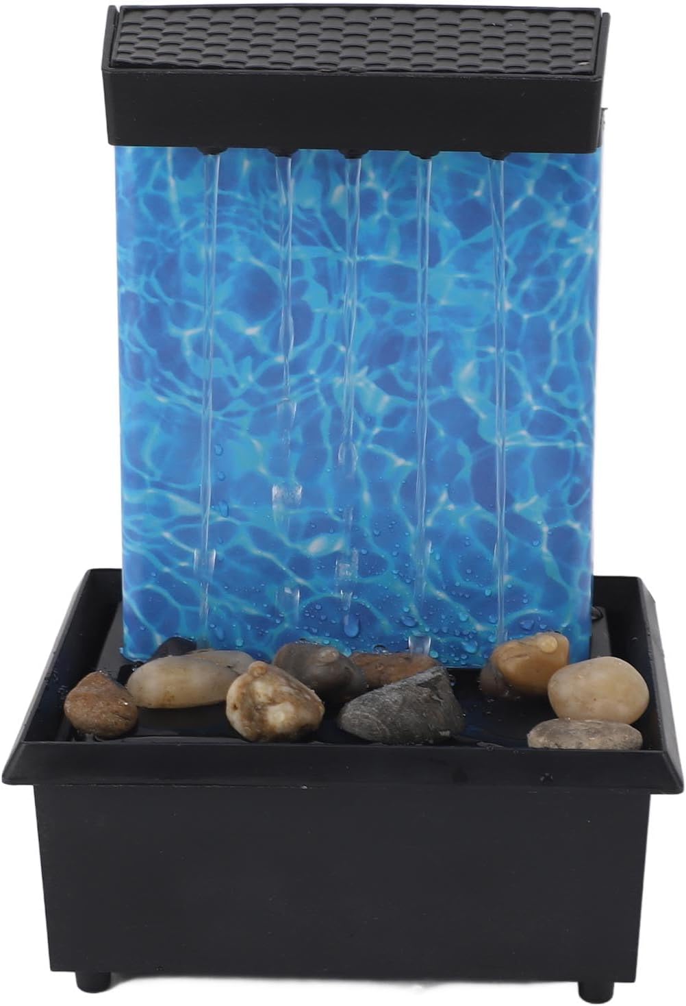 Indoor LED Waterfall Tabletop Fountain with River Rocks 1
