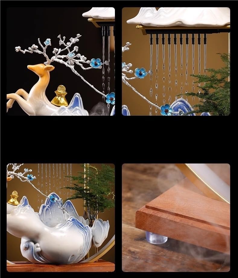 AQWASYUTER Decorative Water Fountain with Deer Design