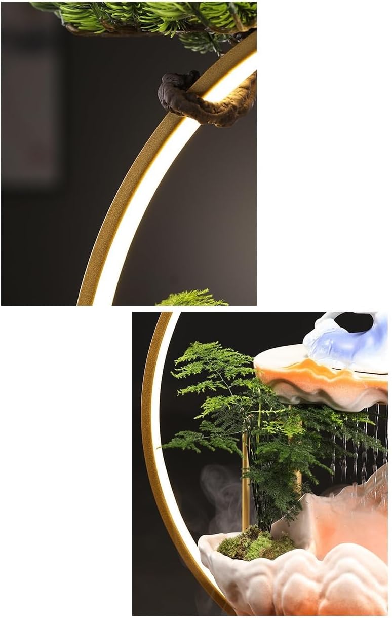 Water Fountain Indoor Zen Decorative Fountain Office Desk Bedroom Fountain