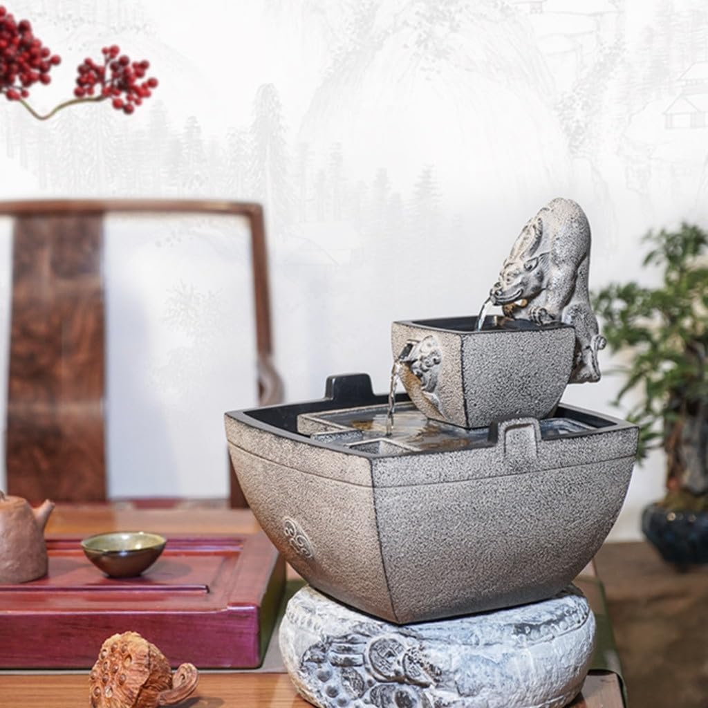 Creative Water Fountain for Home Living Room Porch Desk Decor