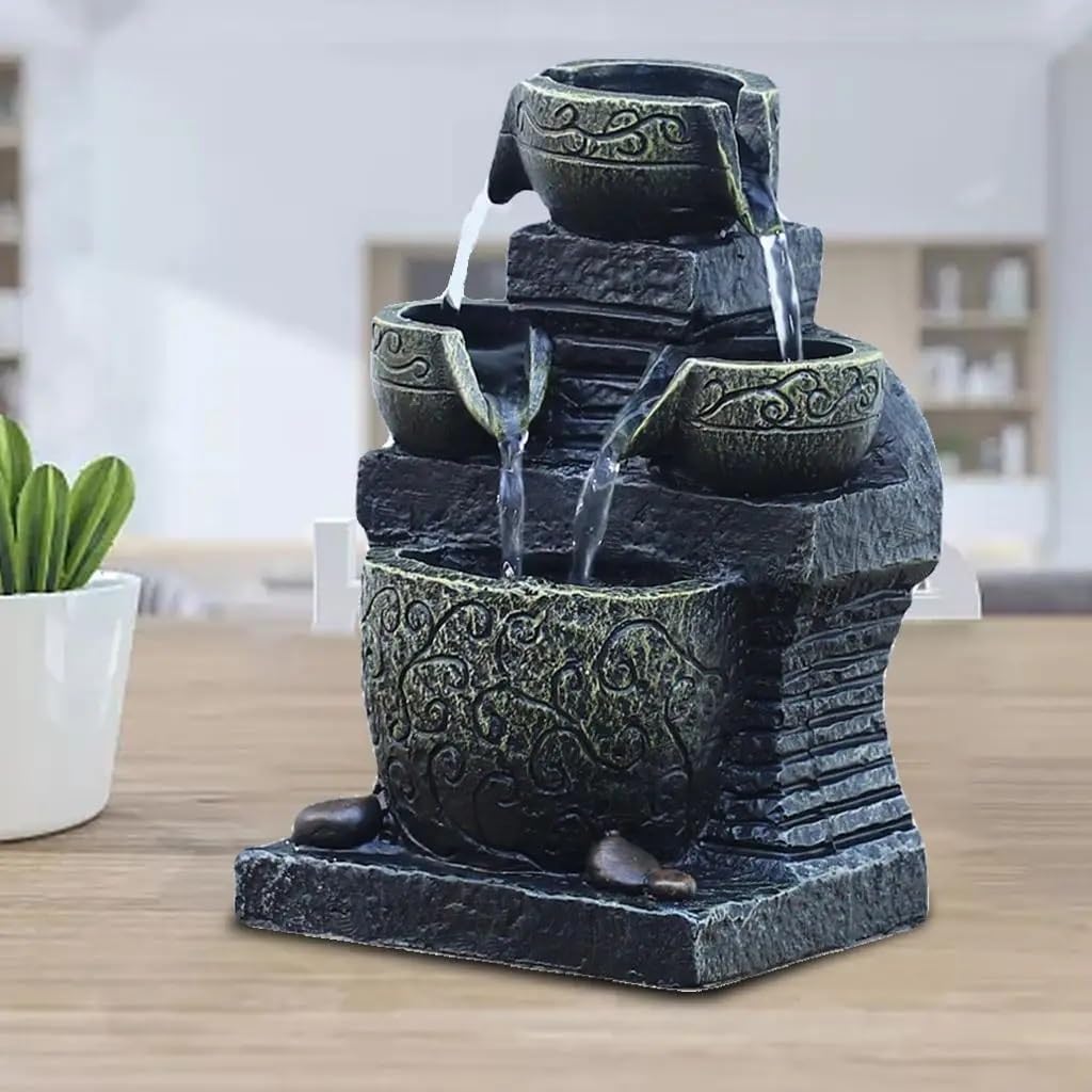 LED Light Water Feature Fountain Indoor Decor