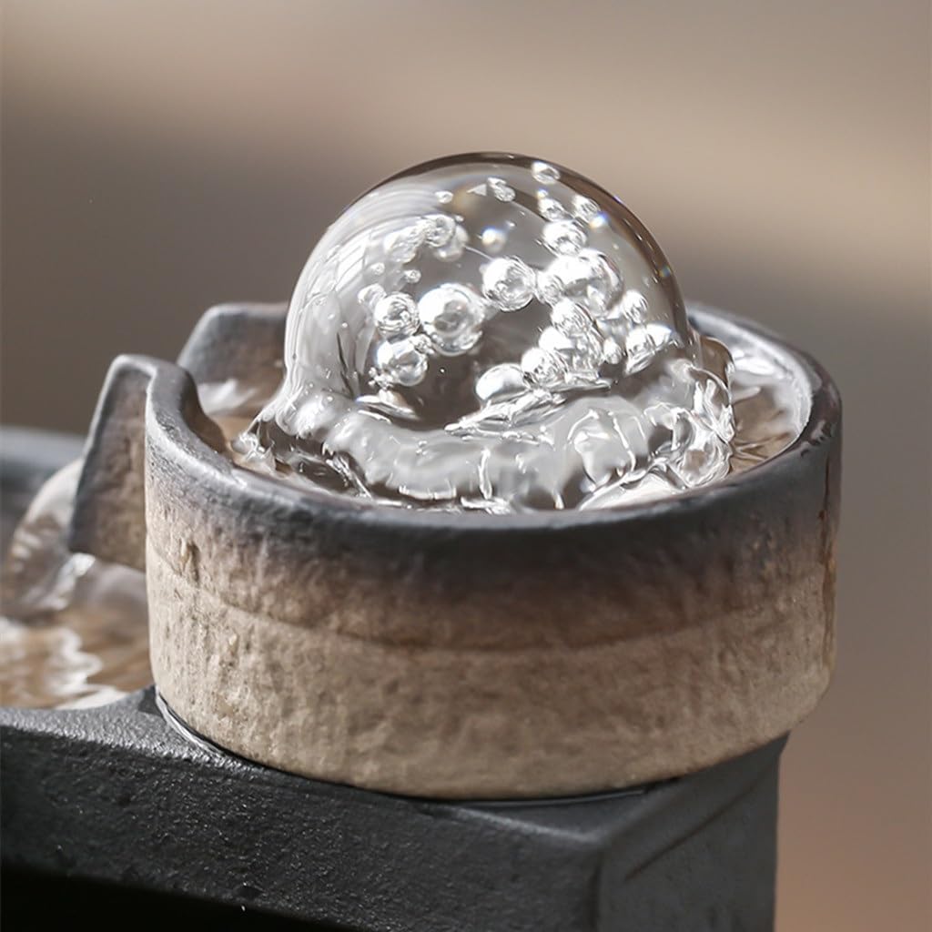 Square Pool Table with Ceramic Water Ornament and Feng Shui Design