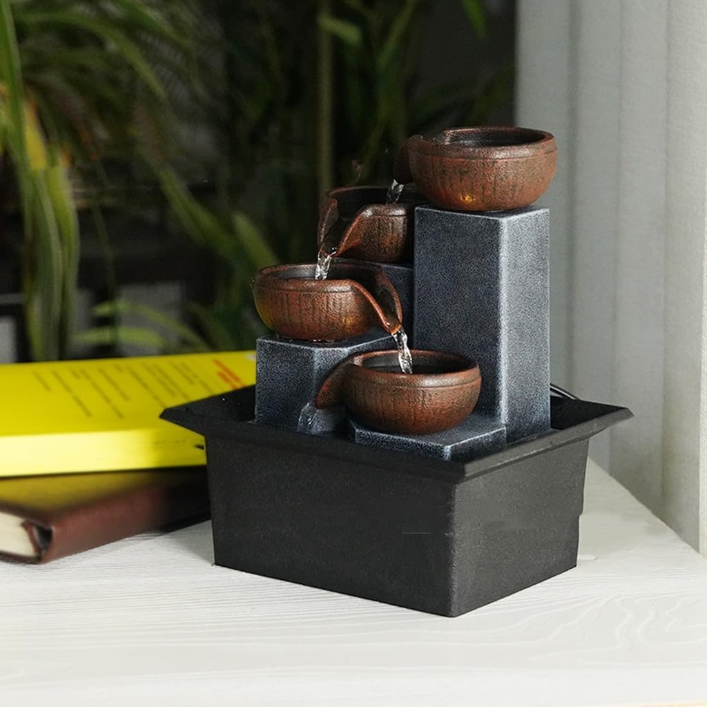 Tabletop Water Ornament Desk Fountain Feng Shui Decoration