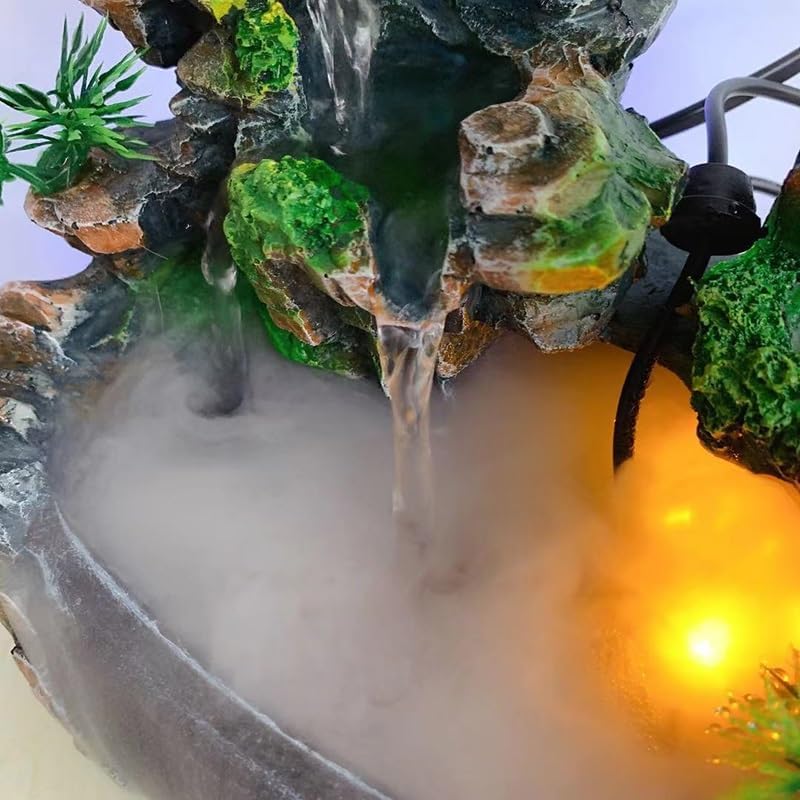 Resin Crafts Indoor Water Fountain Zen Decor Rockery Ornament