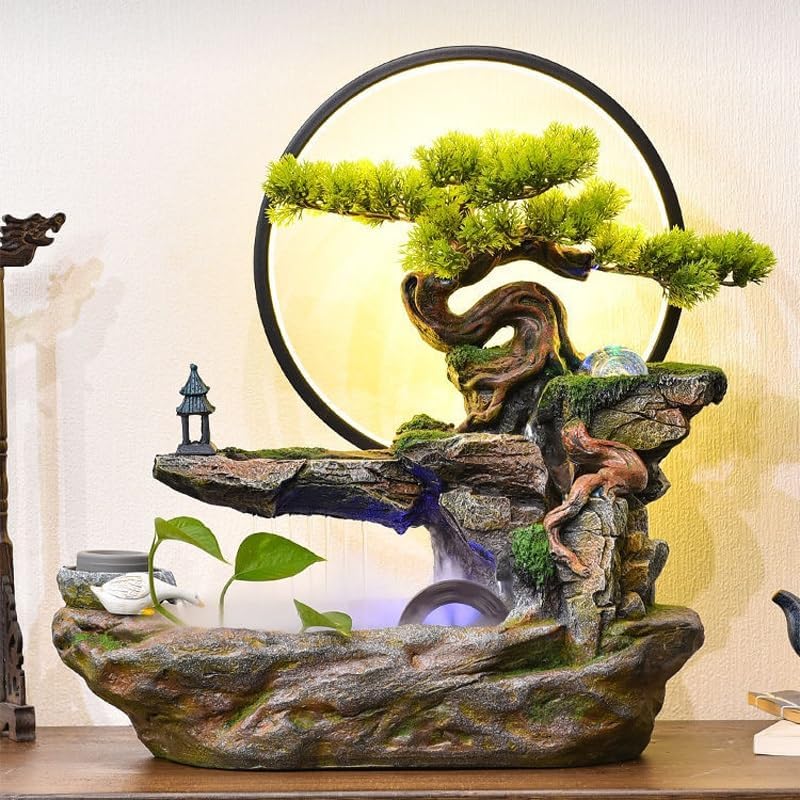 Elegant Rockery Fountain for Home Office Decor