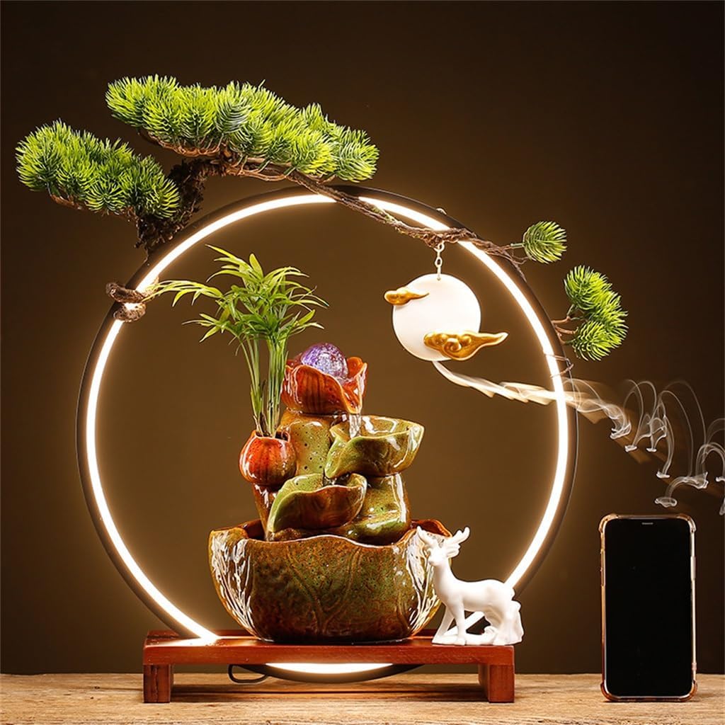 Home Fountain for Living Room Office Desk Water Circulating Decor