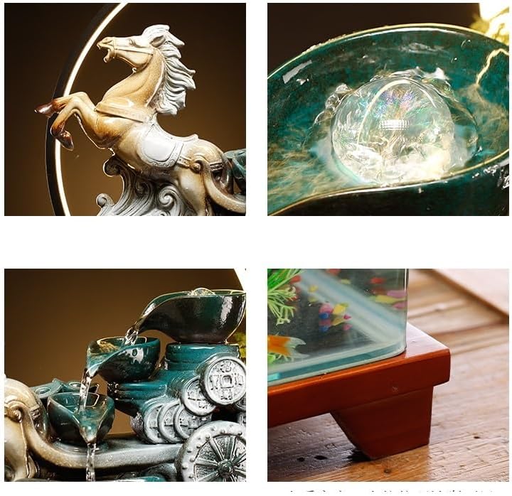 Chinese Style Tabletop Indoor Fountain with Water Flow