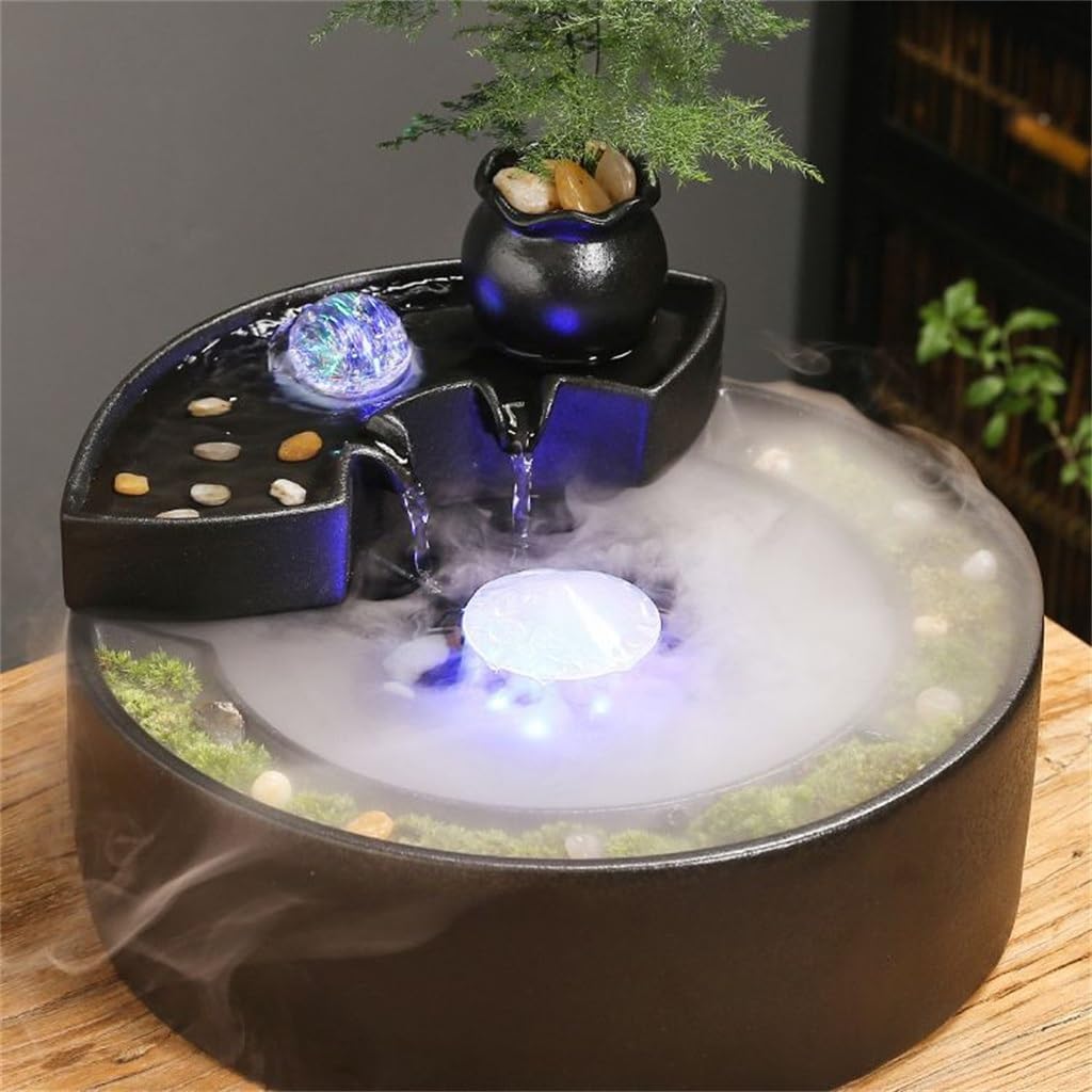 Creative Water Ornaments Circulating Fountain Ceramic Living Room Decor