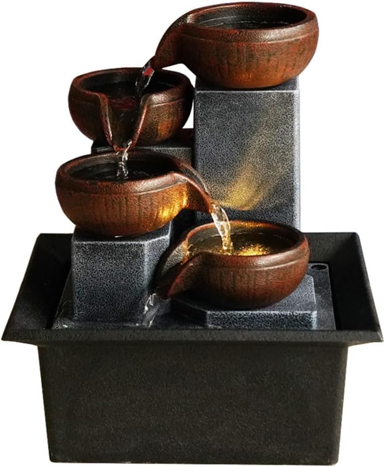 Tabletop Water Ornament Desk Fountain Feng Shui Decoration