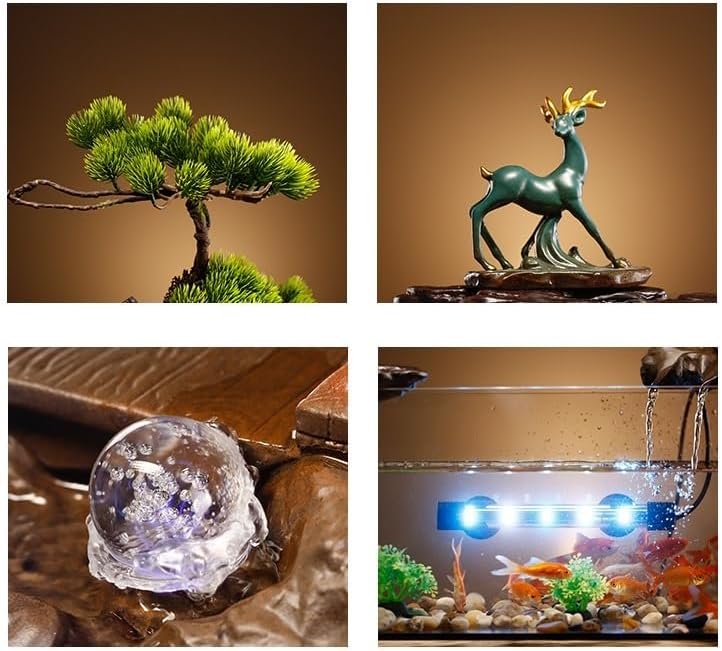 Indoor Fountain Tabletop Fountain with Flowing Water for Home Office Decor