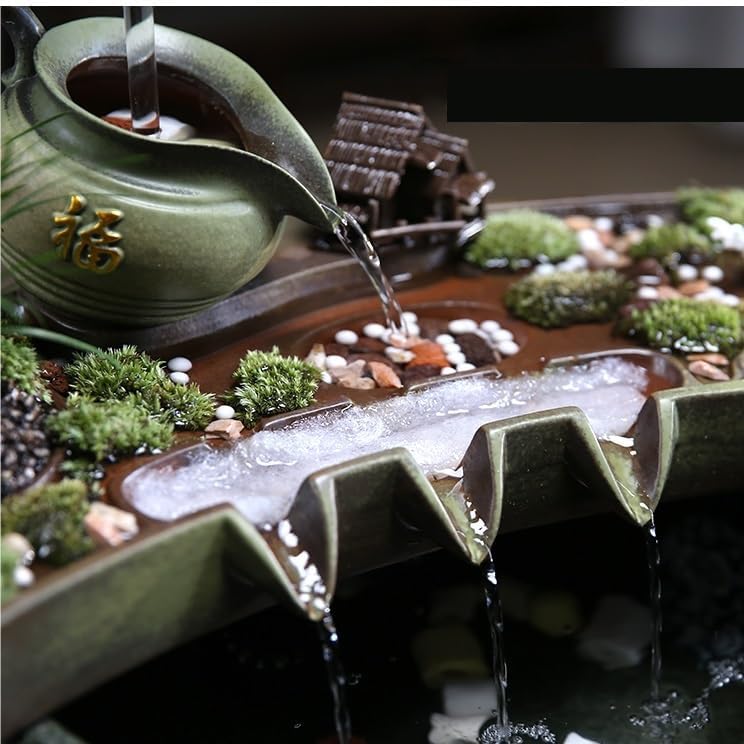 Zen Indoor Water Fountain Decor for Living Room and Office