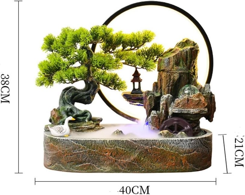 Rockery Water Fountain for Desk or Office Decor