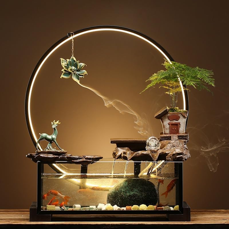 Calm Indoor Fountain for Home Office and Bedroom Decor